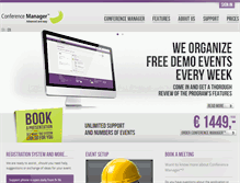 Tablet Screenshot of conferencemanagerpro.com